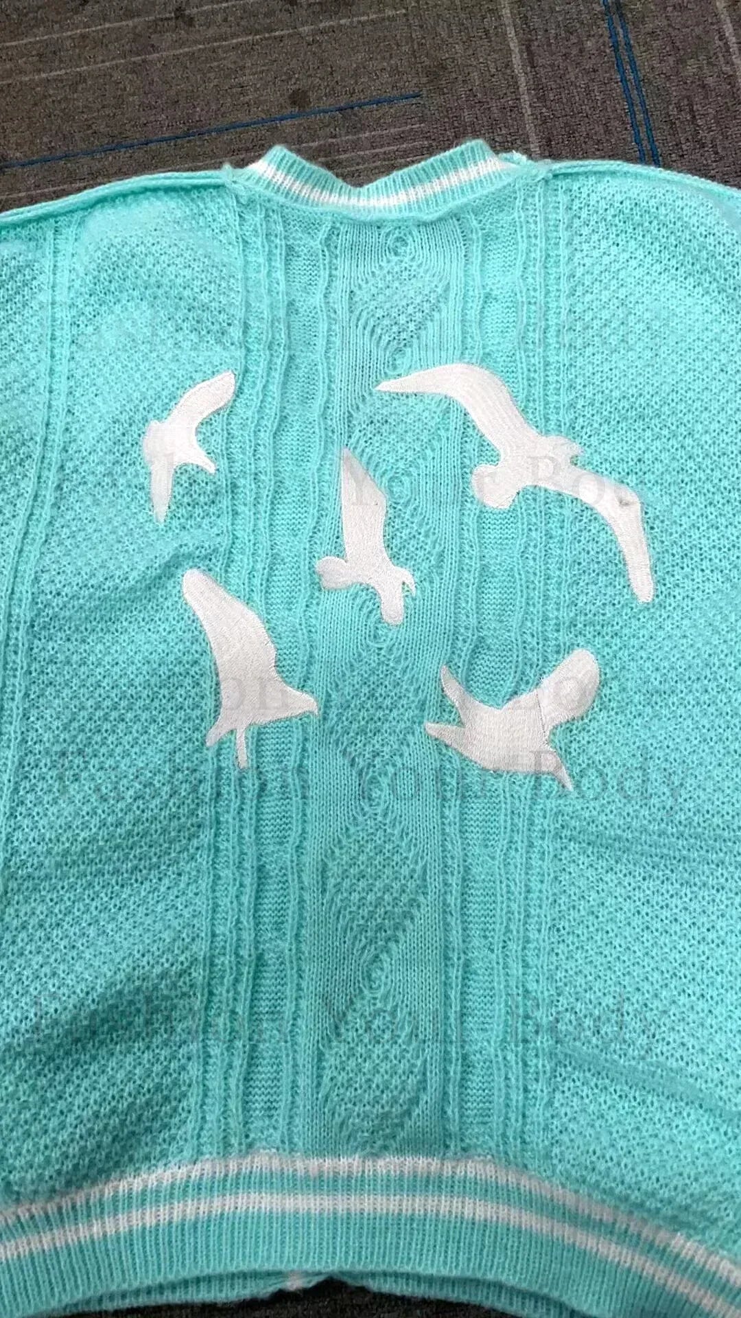 Cardigan For women Bird Embroidery Special Knit 1989 taylor Cardigan Slouchy Style Vintage Sweater
