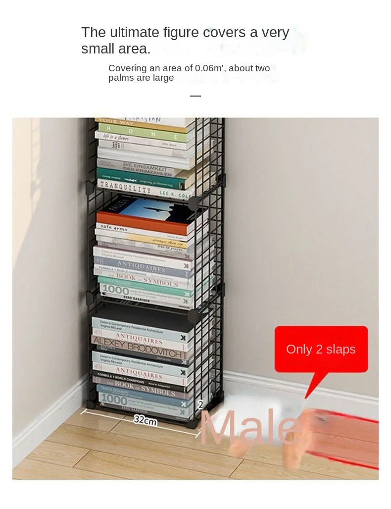 Furniture Floating Bookshelf Bookcase For Books Home Storage Toy Desk Organization Room Shelves Mobile Library