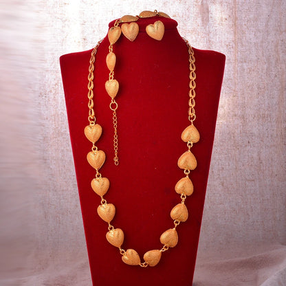 Dubai Gold Plated Jewelry Set For Women Female Romantic Nigerian Wedding Jewellery Gift