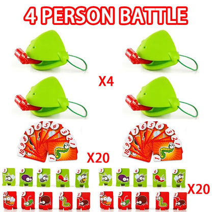 Frog Lizard Mask Wagging Tongue Lick Cards Board Games
