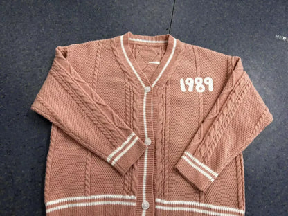 Cardigan For women Bird Embroidery Special Knit 1989 taylor Cardigan Slouchy Style Vintage Sweater