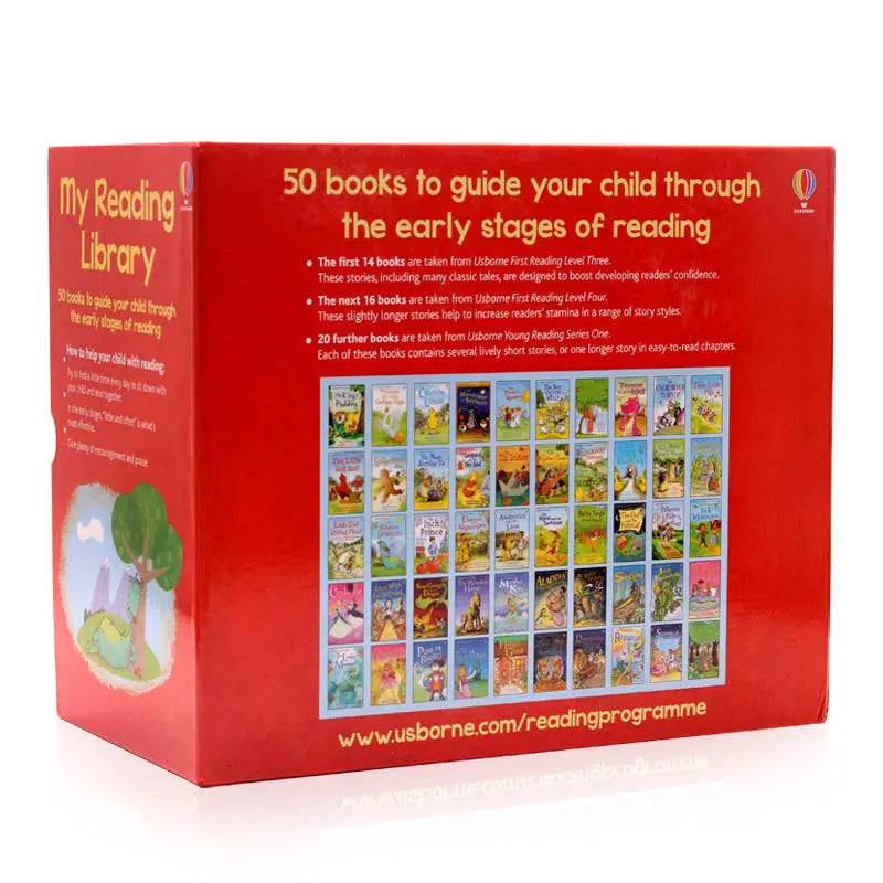 50 Books/Set Usborne My First Reading Library English Picture Books Baby Early Childhood Words Learning Gift For Kids learn
