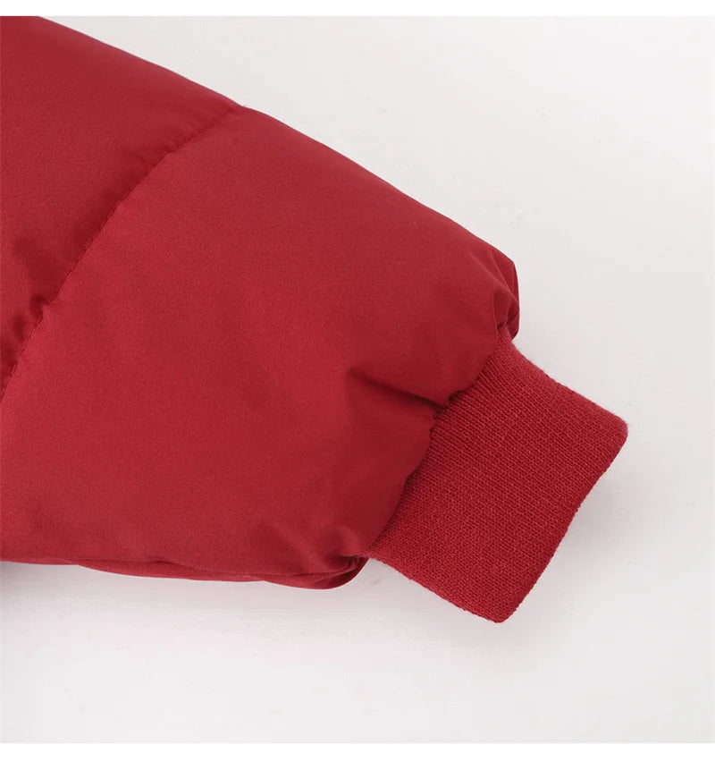 Winter New Warm Coats Baby Girl Boy Lamb Fleece Lapel Down Jackets Autumn Thicken Children Clothes Fashion Boys Girls Outerwear