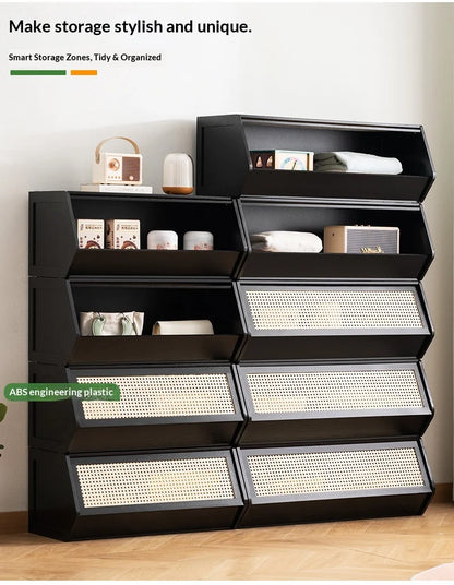 Modern Living Room Storage Cabinet Bookcase Display Cabinet Dresser Drawer Adjustable Shelves Doors Furniture Cabinet Home