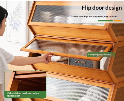 Modern Living Room Storage Cabinet Bookcase Display Cabinet Dresser Drawer Adjustable Shelves Doors Furniture Cabinet Home