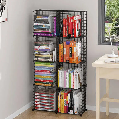 Furniture Floating Bookshelf Bookcase For Books Home Storage Toy Desk Organization Room Shelves Mobile Library