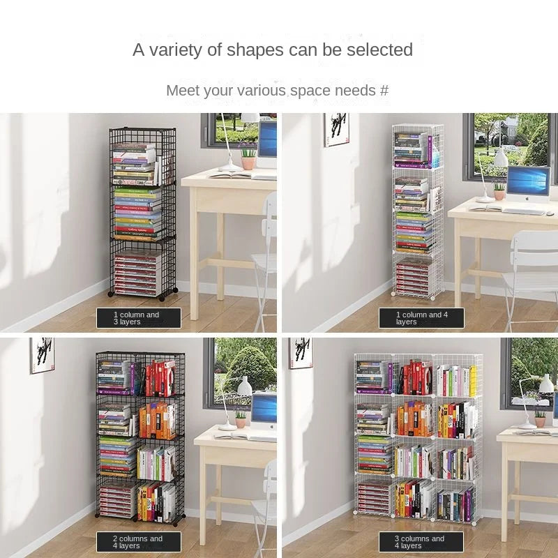 Furniture Floating Bookshelf Bookcase For Books Home Storage Toy Desk Organization Room Shelves Mobile Library