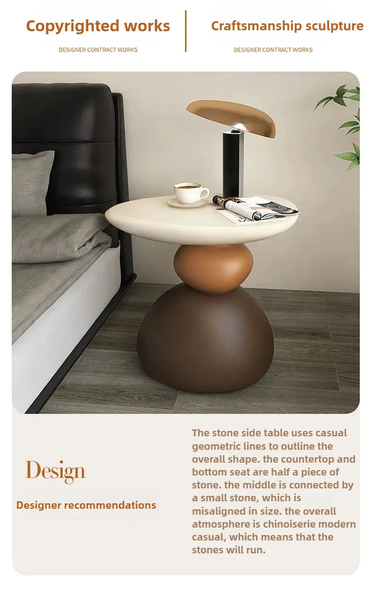 Modern Minimalist Floor-standing Furniture High-end Bedroom Bedside Table Home Coffee Table Nordic Furniture