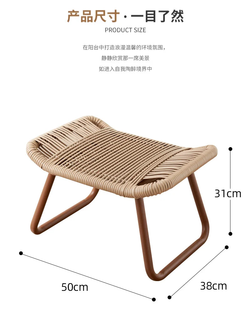 Footrest Stool Ottoman Pedal Leg Support Changing Seat Sofa Shoe Bench Entryway