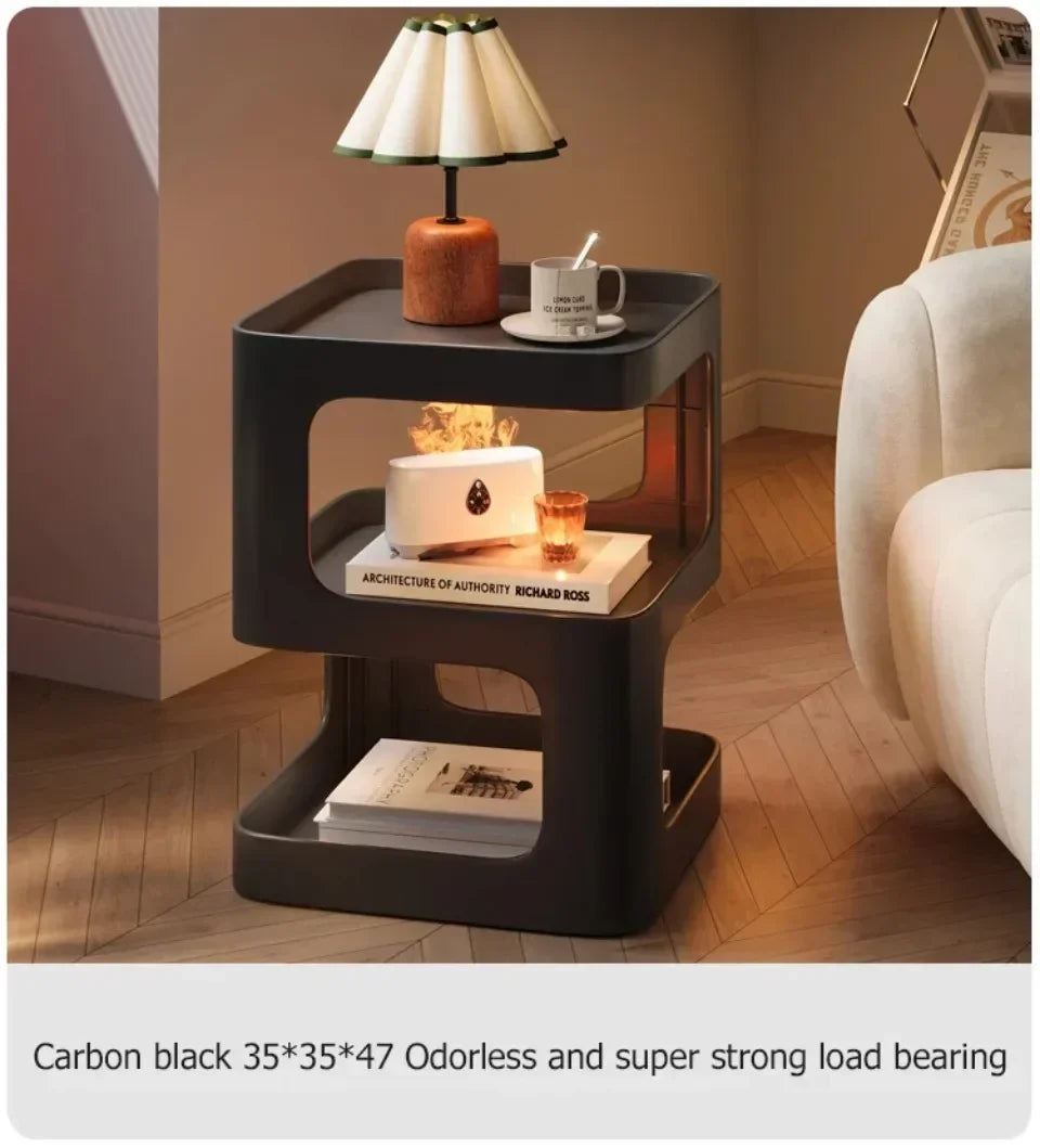 Luxury Sofa Table Solid Color Living Room Small Coffee Table Bedroom Simple Bedside Table Creative Computer Desk