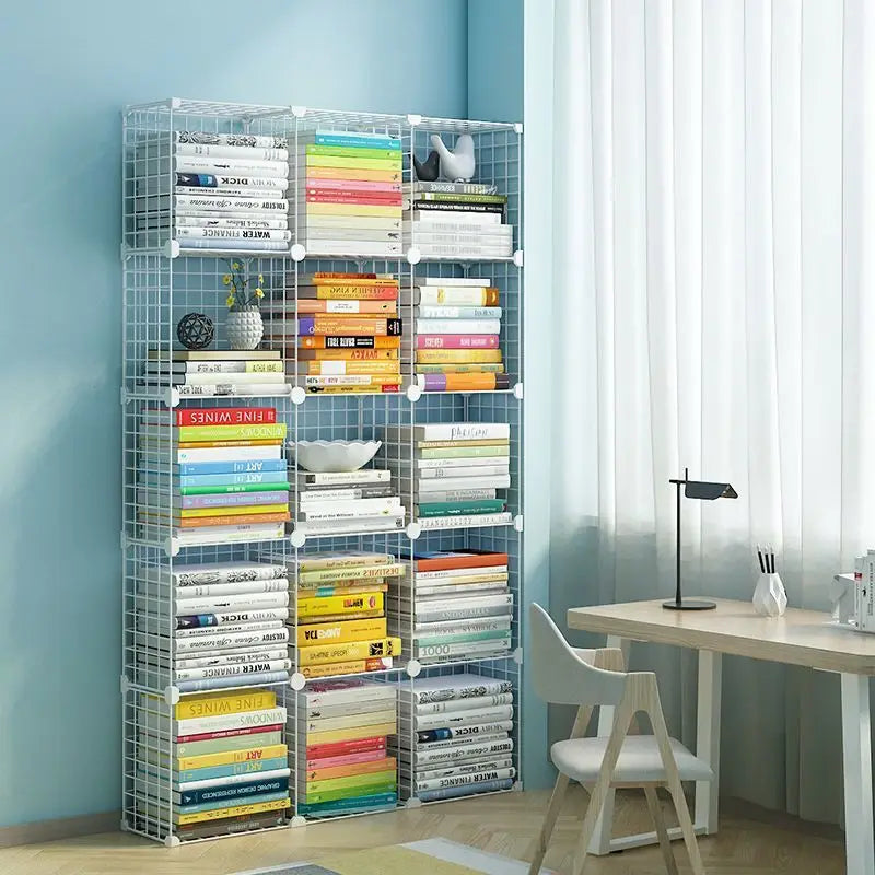 Furniture Floating Bookshelf Bookcase For Books Home Storage Toy Desk Organization Room Shelves Mobile Library
