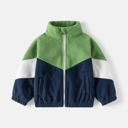 Children's Clothing   Autumn Winter Fleece Thicken Warm  Outwear Cute Cardigan Jackets Coats for  Kids
