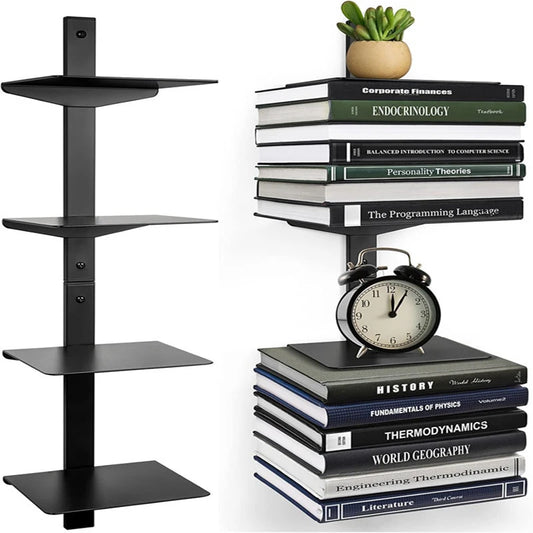 Wall Bookcases Furniture Bookcase Shelves Modern Metal Multifunction Organizers Bookshelf Creative Design