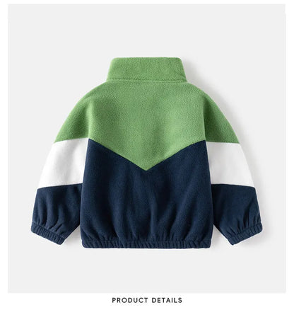 Children's Clothing   Autumn Winter Fleece Thicken Warm  Outwear Cute Cardigan Jackets Coats for  Kids