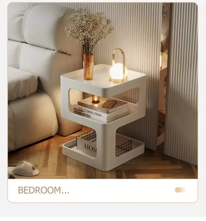 Luxury Sofa Table Solid Color Living Room Small Coffee Table Bedroom Simple Bedside Table Creative Computer Desk