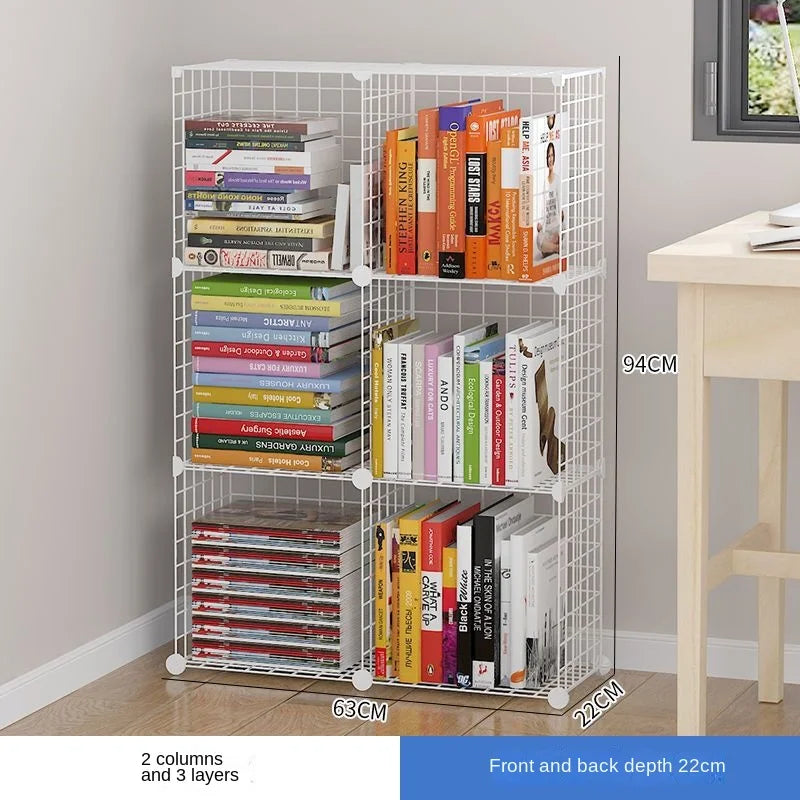 Furniture Floating Bookshelf Bookcase For Books Home Storage Toy Desk Organization Room Shelves Mobile Library