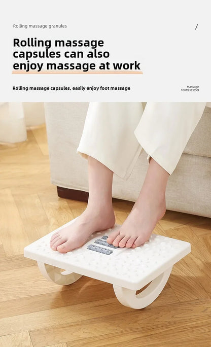 Ergonomic Office Foot Rest Stool Under Desk Adjustable Height Comfortable Footrest for Home Office Workstation Sofa