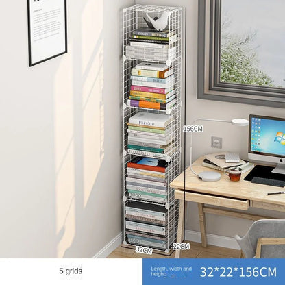 Furniture Floating Bookshelf Bookcase For Books Home Storage Toy Desk Organization Room Shelves Mobile Library
