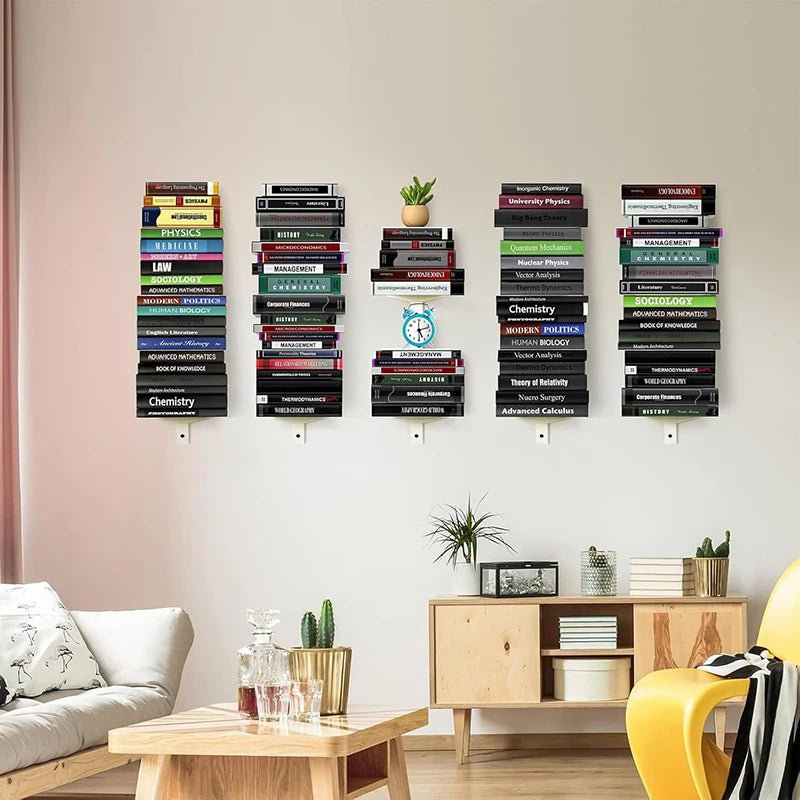 Wall Bookcases Furniture Bookcase Shelves Modern Metal Multifunction Organizers Bookshelf Creative Design