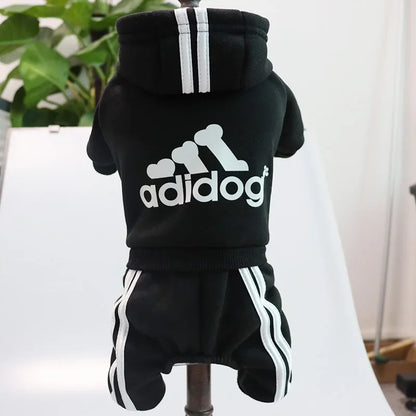 Winter Clothes for Small Dogs Sport Dog Hoodie Fleece Overalls for Small Breeds Dogs Sport Puppy Sweatshirt 4 Legs Dog Jumpsuit