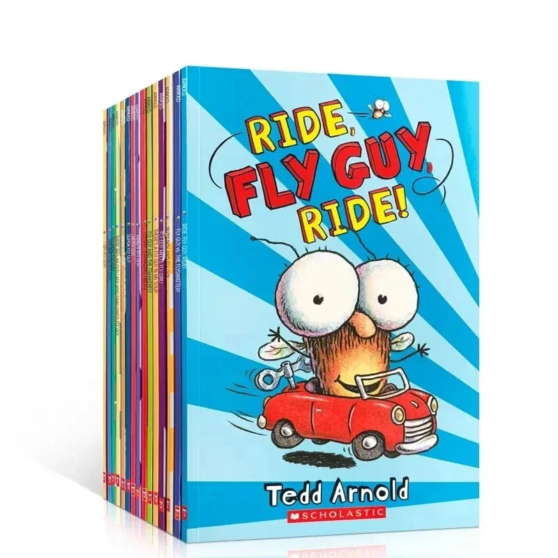 15 Books English Usborne Books for Children Kids Picture Books Baby Famous Story The Fly Guy Series Fun Reading Story Book
