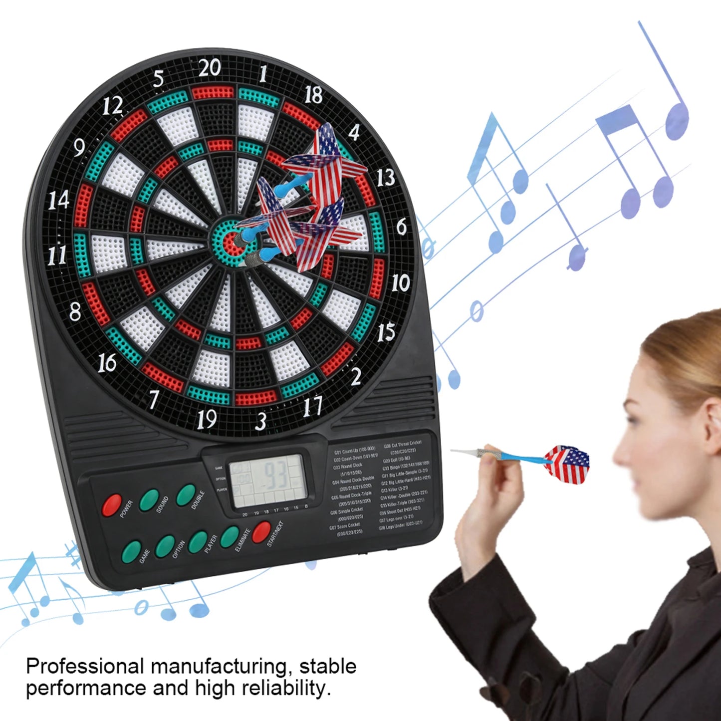 Electronic soft board dart