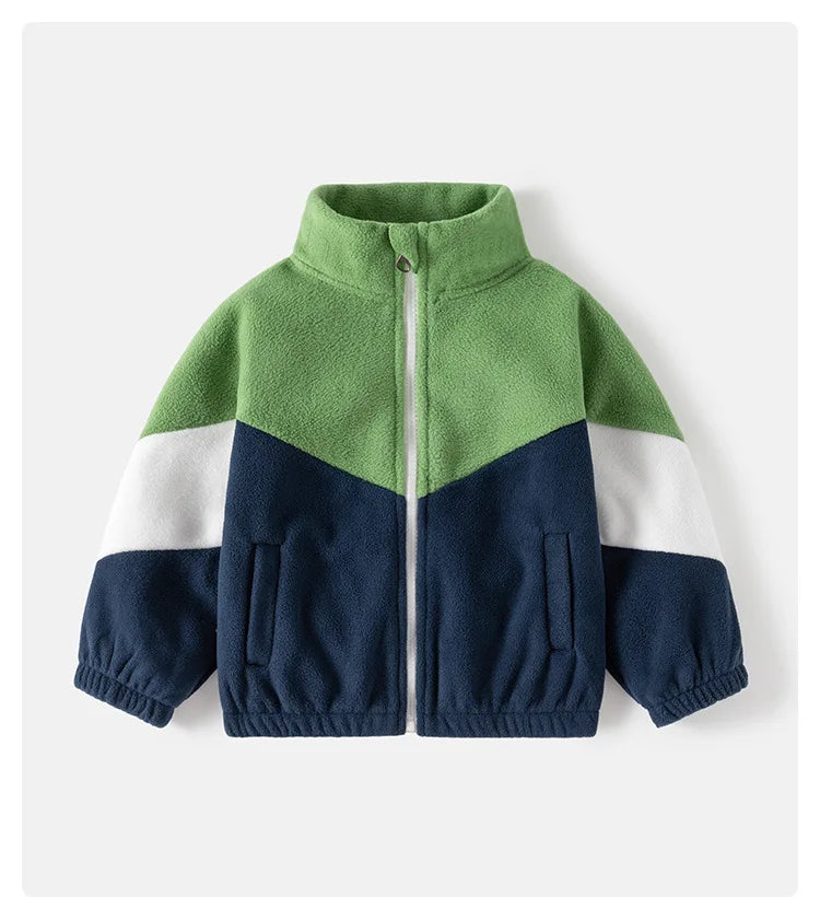 Children's Clothing   Autumn Winter Fleece Thicken Warm  Outwear Cute Cardigan Jackets Coats for  Kids