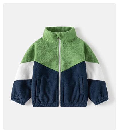 Children's Clothing   Autumn Winter Fleece Thicken Warm  Outwear Cute Cardigan Jackets Coats for  Kids