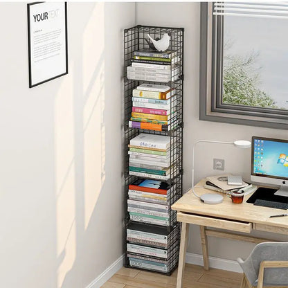 Furniture Floating Bookshelf Bookcase For Books Home Storage Toy Desk Organization Room Shelves Mobile Library