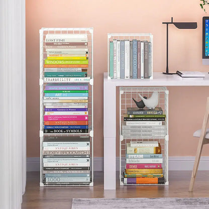 Furniture Floating Bookshelf Bookcase For Books Home Storage Toy Desk Organization Room Shelves Mobile Library