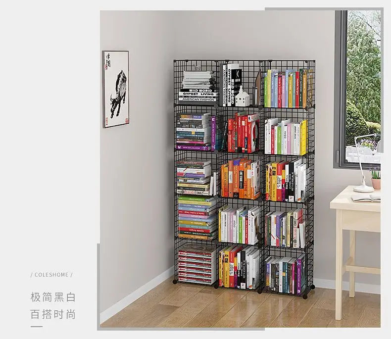 Furniture Floating Bookshelf Bookcase For Books Home Storage Toy Desk Organization Room Shelves Mobile Library