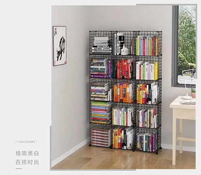 Furniture Floating Bookshelf Bookcase For Books Home Storage Toy Desk Organization Room Shelves Mobile Library