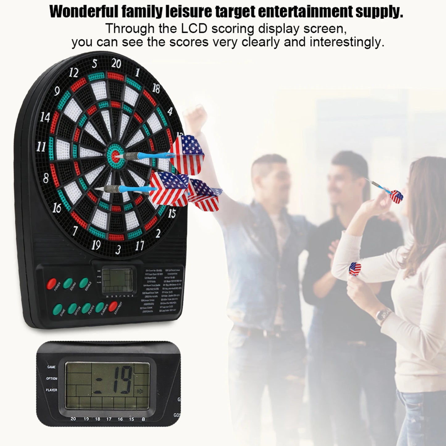 Electronic soft board dart