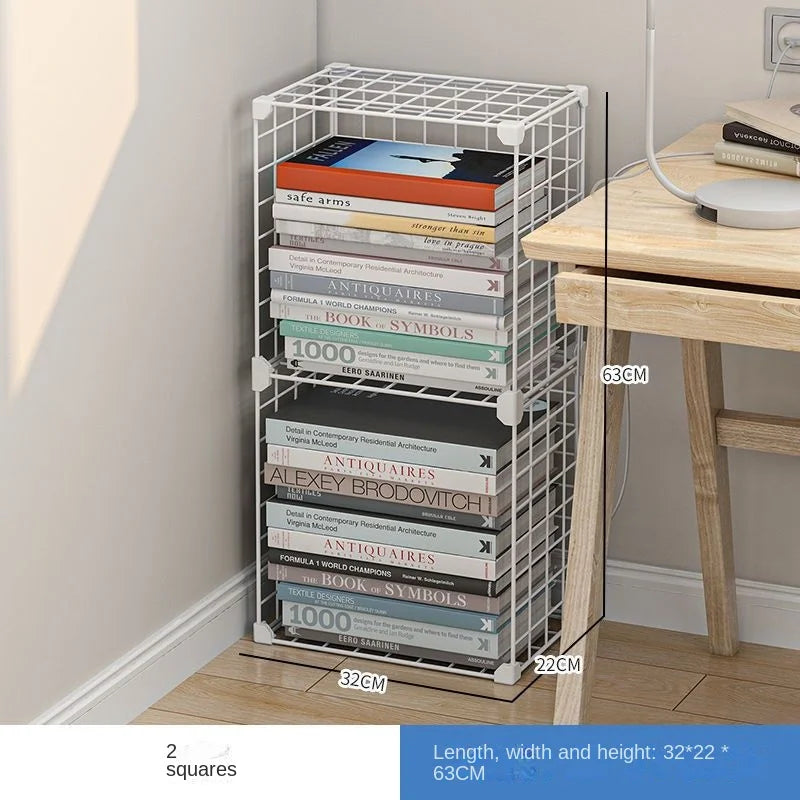 Furniture Floating Bookshelf Bookcase For Books Home Storage Toy Desk Organization Room Shelves Mobile Library
