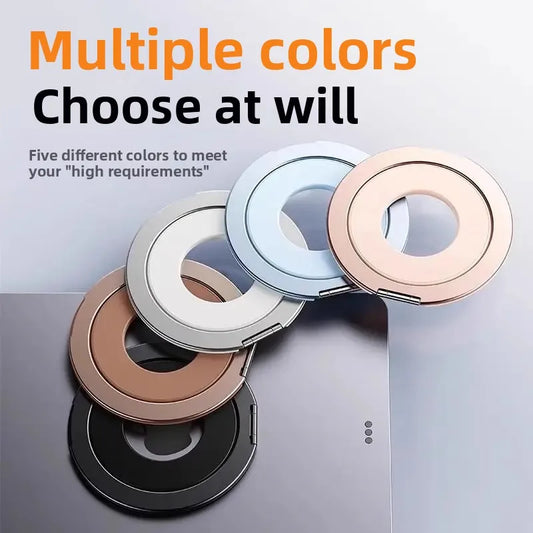 Tablet Magnetic Ring Stand | Foldable Portable, Ultra-Thin & 360° Rotation | Multi-Angle Adjustment, Universal for All Tablets