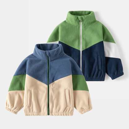 Children's Clothing   Autumn Winter Fleece Thicken Warm  Outwear Cute Cardigan Jackets Coats for  Kids