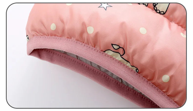 Kids Coats Baby Warm Hooded Down Jackets Girls Boys Cartoon Outerwear Children Fashion Overcoat Cute Top 1-5 Years