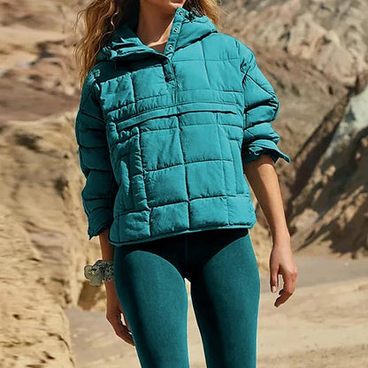 Winter Coat Women Casual Hoodies Jackets For Women Fashion Pocket Warm Long Sleeve Outerwear 2023