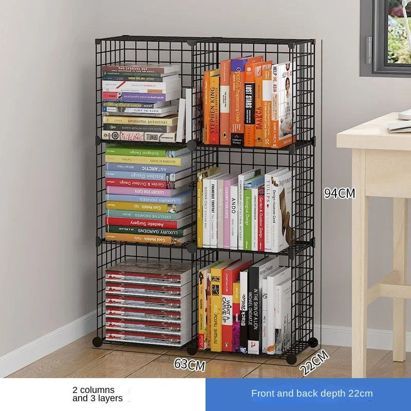 Furniture Floating Bookshelf Bookcase For Books Home Storage Toy Desk Organization Room Shelves Mobile Library