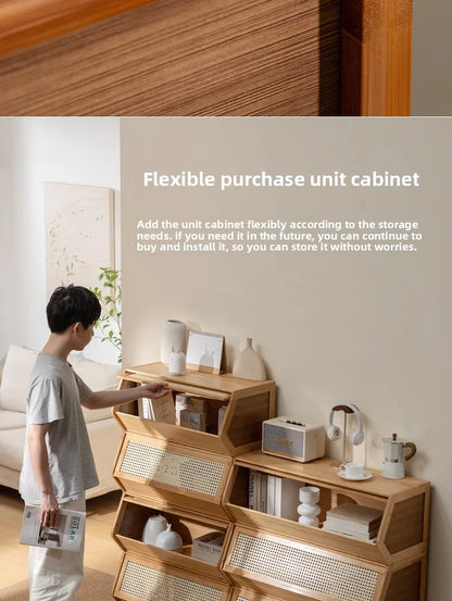 Bucket cabinet, storage cabinet, bedroom, living room, bookshelf, toys, snacks, storage and sorting cabinet can be stacked