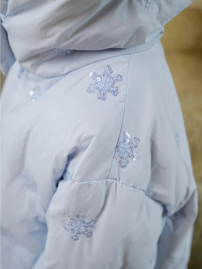 Winter Clothing 2025 Knee-length Down Cotton-padded Clothing Cold-proof Autumn and Winter Clothing