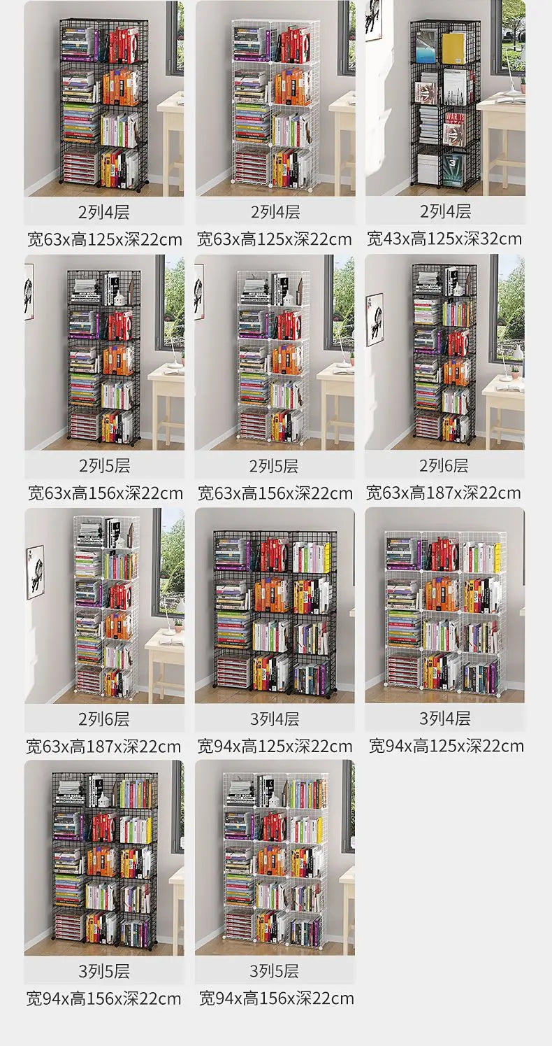 Furniture Floating Bookshelf Bookcase For Books Home Storage Toy Desk Organization Room Shelves Mobile Library