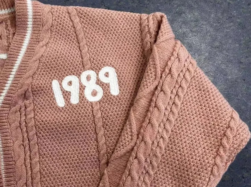 Cardigan For women Bird Embroidery Special Knit 1989 taylor Cardigan Slouchy Style Vintage Sweater