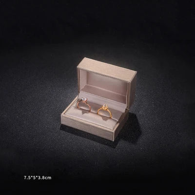 Free Sample Stock Mens Jewellery Gift Packaging Box Cheap Wedding Dating Ring Leather Bracelet Bangle Jewelry Box for Women