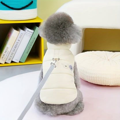 Dog Winter Clothes, Puppy Warm Jacket, Pet Coat For Small Medium Dogs With D-ring Vest Costumes