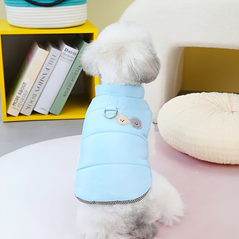 Dog Winter Clothes, Puppy Warm Jacket, Pet Coat For Small Medium Dogs With D-ring Vest Costumes