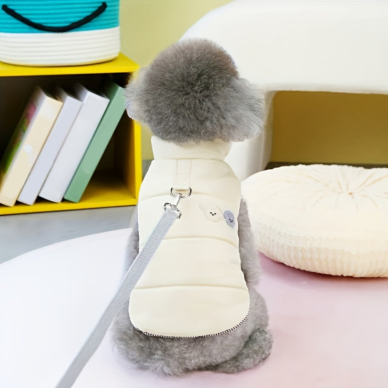 Dog Winter Clothes, Puppy Warm Jacket, Pet Coat For Small Medium Dogs With D-ring Vest Costumes