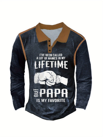 Popular casual long-sleeved button-down men's polo shirts, roll-neck tops, pullovers, men's spring, summer, autumn and winter clothing