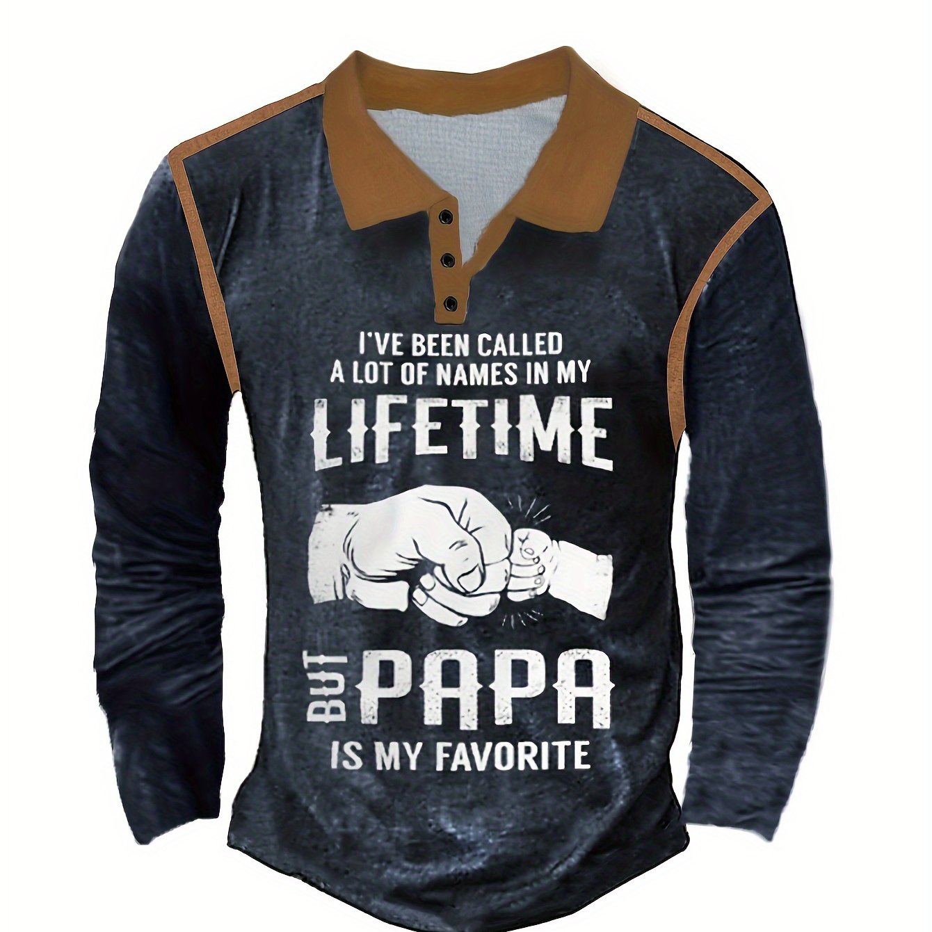 Popular casual long-sleeved button-down men's polo shirts, roll-neck tops, pullovers, men's spring, summer, autumn and winter clothing