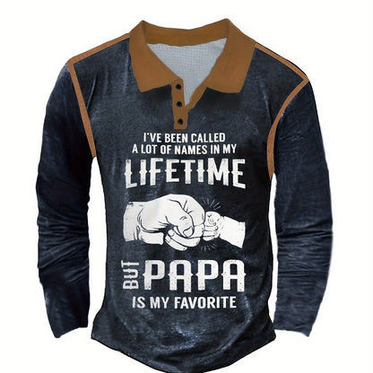 Popular casual long-sleeved button-down men's polo shirts, roll-neck tops, pullovers, men's spring, summer, autumn and winter clothing
